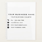 Ihr Firmenname Text Info Geschäftsplan Planer (Vorderseite)