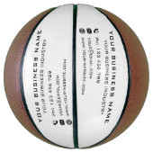 Ihr Firmenname Text Personalisiert Basketball (Vertikal)