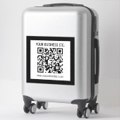Ihr Firmenname und Ihr bearbeitbarer QR-Code Aufkleber (Koffer)