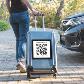Ihr Firmenname und Ihr bearbeitbarer QR-Code Aufkleber (Koffer Insitu)