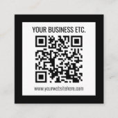 Ihr Firmenname und Ihr bearbeitbarer QR-Code Begleitkarte (Vorderseite)