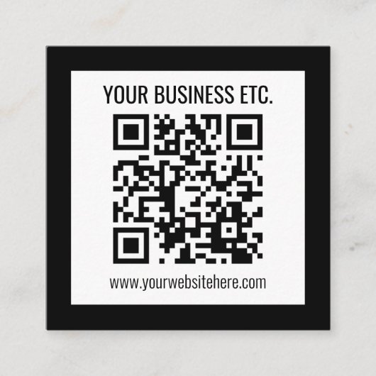 Ihr Firmenname und Ihr bearbeitbarer QR-Code Begleitkarte (Vorderseite)