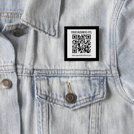 Ihr Firmenname und Ihr bearbeitbarer QR-Code Button (Beispiel)