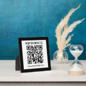 Ihr Firmenname und Ihr bearbeitbarer QR-Code Fotoplatte (InSitu)