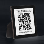 Ihr Firmenname und Ihr bearbeitbarer QR-Code Fotoplatte<br><div class="desc">Fügen Sie einfach Ihre Website-Adressen URL,  um sofort einen scannbaren QR-Code zu erstellen.</div>