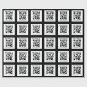 Ihr Firmenname und Ihr bearbeitbarer QR-Code Geschenkpapier (Flach)