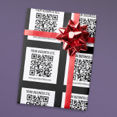 Ihr Firmenname und Ihr bearbeitbarer QR-Code Geschenkpapier
