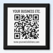 Ihr Firmenname und Ihr bearbeitbarer QR-Code Magnet