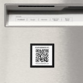 Ihr Firmenname und Ihr bearbeitbarer QR-Code Magnet (In Situ (Geschirrspüler))