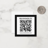 Ihr Firmenname und Ihr bearbeitbarer QR-Code Mitteilungskarte (Vorderseite/Rückseite Beispiel)