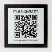 Ihr Firmenname und Ihr bearbeitbarer QR-Code Puzzle (Vertikal)