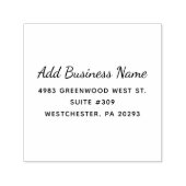 Ihr Firmenname und Ihre Rücksendeadresse Permastempel (Design)