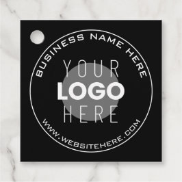 Ihr Firmenname, Website + hochgeladenes Bild Geschenkanhänger