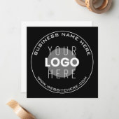 Ihr Firmenname, Website + hochgeladenes Bild Mitteilungskarte (Vorderseite/Rückseite Beispiel)