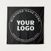 Ihr Firmenname, Website + hochgeladenes Bild Wandteppich (Vorderseite)