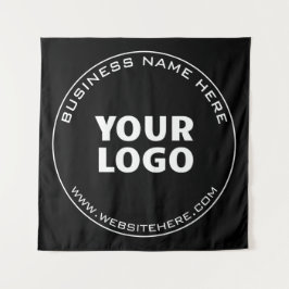 Ihr Firmenname, Website + hochgeladenes Bild Wandteppich