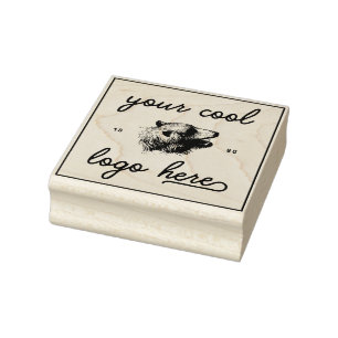 Ihr Firmennamen Logo Here Design Your Own Custom Gummistempel