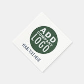 Ihr Firmensignet auf Briefpapier Serviette (Ecke)