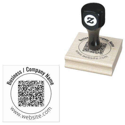 Ihr firmenspezifisches QR-Codebild | Name | Websit Gummistempel (Stempel)