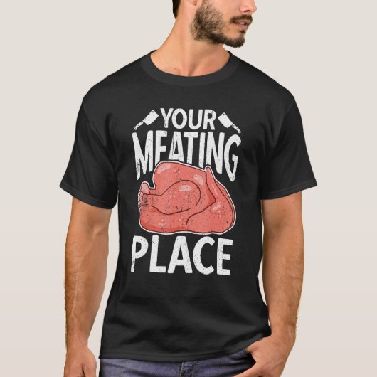 Ihr Fleischerei-Metzger-Wurst- Geschäft T-Shirt (Vorderseite)