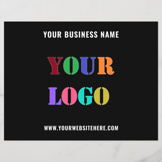 Ihr Flyer für Werbeaktionen für Logos wählt Farben (Hinten)