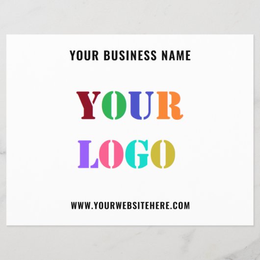 Ihr Flyer für Werbeaktionen für Logos wählt Farben (Vorne)