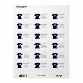 Ihr Football-Shirt mit American Football Labels Adressaufkleber (Vorne)