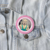 Ihr Foto | 20. Geburtstag Random Number Pink Button (Beispiel)