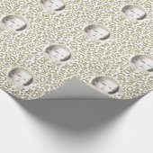 Ihr Foto | 20. White/Gold Zufallszahl Geschenkpapier (Ecke)