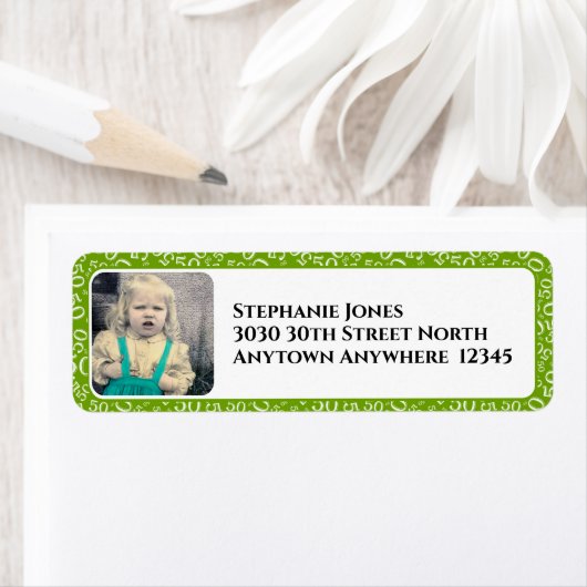 Ihr Foto 50. Random Zahlenmuster Grün (Insitu)