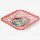 Ihr Foto 60 Muster für zufällige Zahlen Koralle/We Pappteller (Gewinkelt)