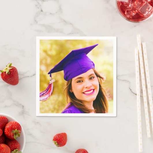 Ihr Foto Abschluss Serviette (Beispiel)