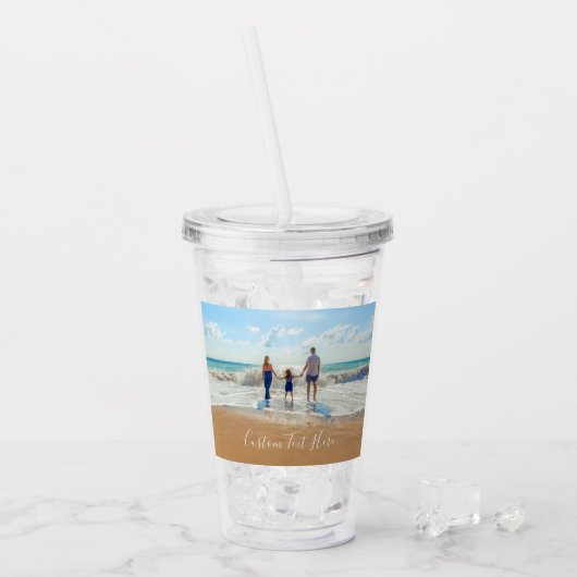 Ihr Foto Akrolischer Tumbler mit benutzerdefiniert Acryltrinkbecher (Vorderseite Ice)