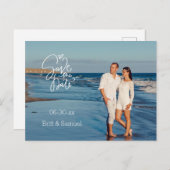 Ihr Foto Ankündigung Datum freihalten Postkarte (Vorne/Hinten)