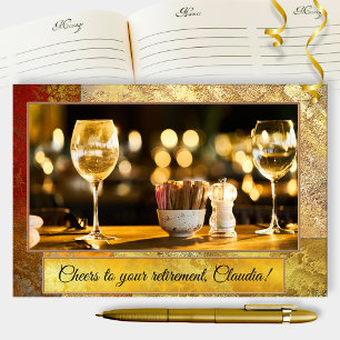 Ihr Foto Artistic Gold Retirement Guest Book Gästebuch