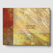 Ihr Foto Artistic Gold Retirement Guest Book Gästebuch (Rückseite)