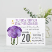 Ihr Foto auf Back Hydrangea in einem Mason Jar Einladung (Stehend Vorderseite)