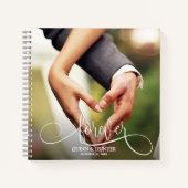 Ihr Foto auf dem Gästebuch von Wedding Notizblock (Vorderseite)