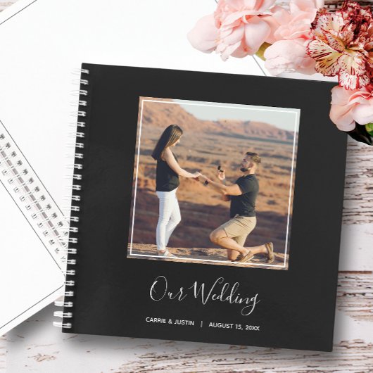 Ihr Foto auf dem Gästebuch von Wedding Notizblock