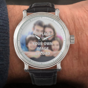 Ihr Foto auf einem Armbanduhr