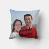 Ihr Foto auf einem Kissen (Rückseite)