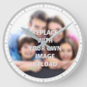 Ihr Foto auf einem Runde Wanduhr