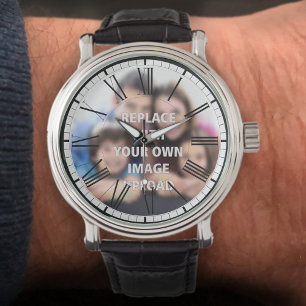 Ihr Foto auf einer Uhr gedruckt