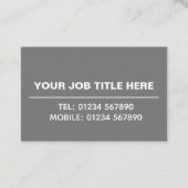 Ihr Foto auf einer Visitenkarte (Rückseite)