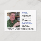 Ihr Foto auf einer Visitenkarte (Vorderseite)