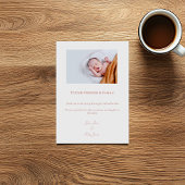 Ihr Foto, Baby, Baby Dusche danke Karte