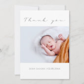 Ihr Foto Babydusche danke Karte (Vorderseite)