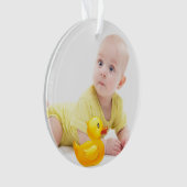 Ihr Foto Baby's First Ornament (Vorderseite)