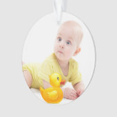 Ihr Foto Baby's First Ornament (Vorderseite)