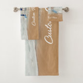 Ihr Foto Badehandtücher mit individuellem Text Badhandtuch Set (Insitu)